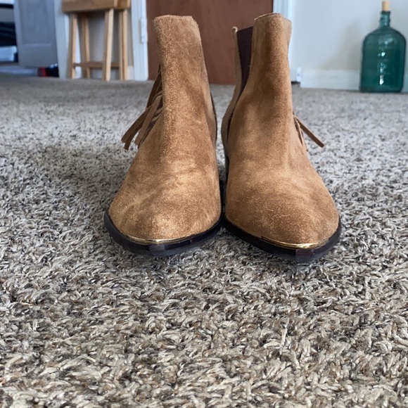 Suede Ankle Cowgirl booties - Picture 6 of 7